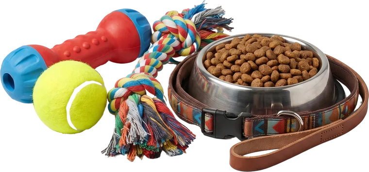 Juguetes y accesorios para mascotas